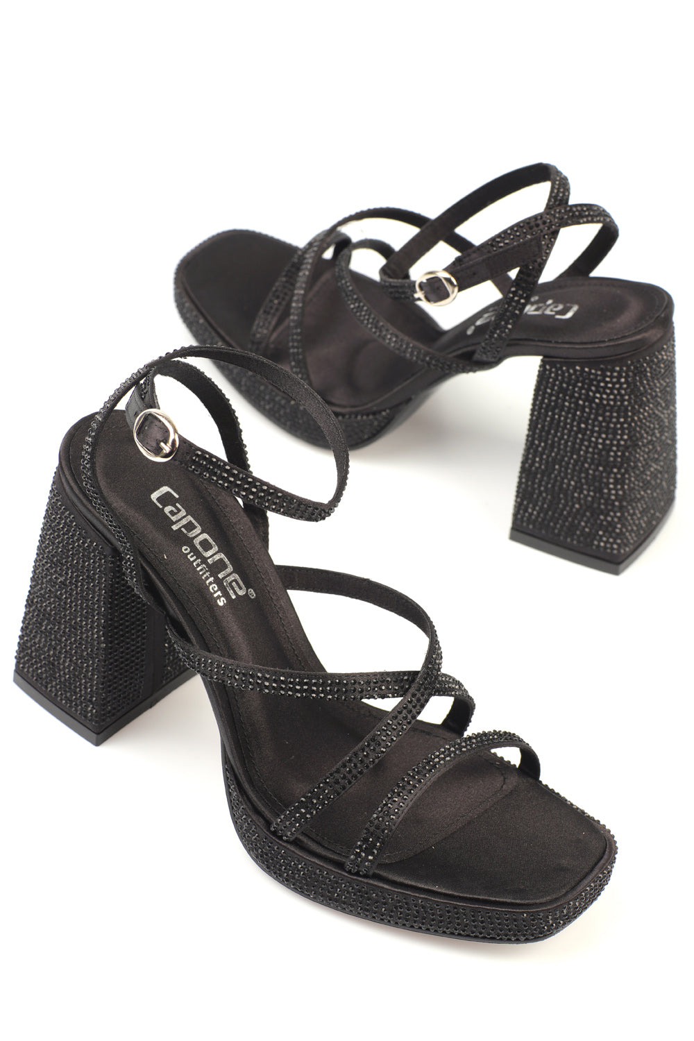 Capone sandale s blok petom 346-7753-STN-01-0000 crne